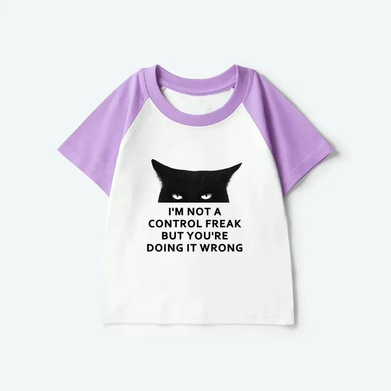 Kyoto Lion Funny Kids Raglan T-shirt