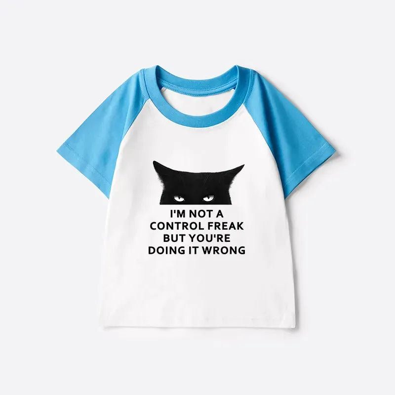 Kyoto Lion Funny Kids Raglan T-shirt