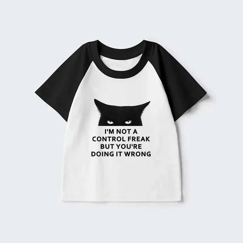 Kyoto Lion Funny Kids Raglan T-shirt