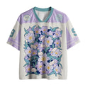 Kyoto-Lion Sleeping Kittens Among Purple Blooms Mesh Jersey
