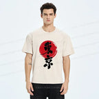 Retro washed cotton tee streetwear