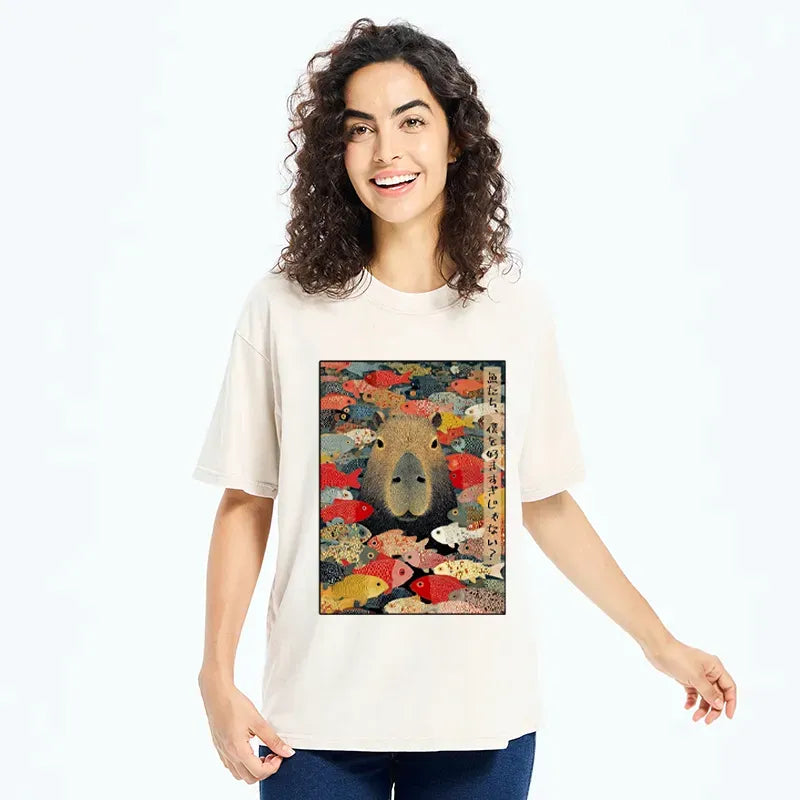 Kyoto-Lion Unisex T-Shirt for Daily Wear