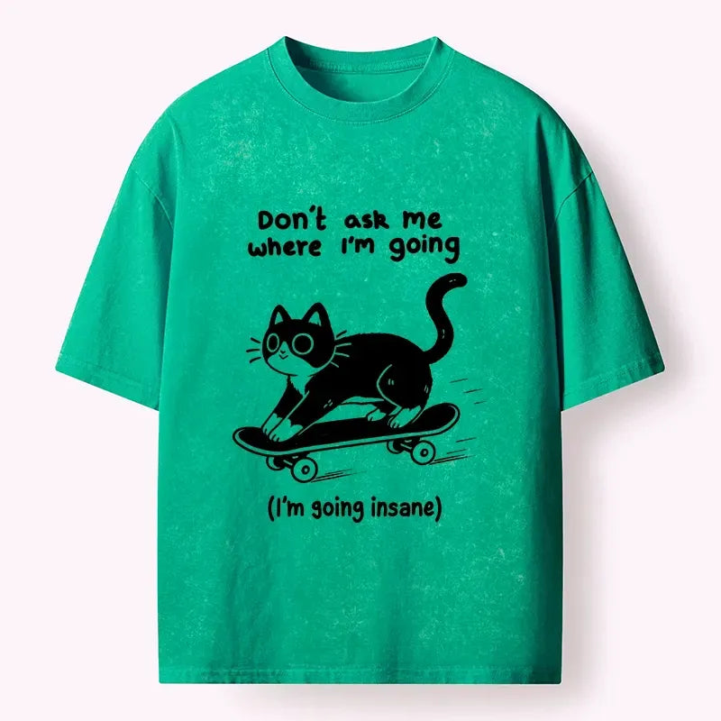 Funny Washed Tee for Daily Wear