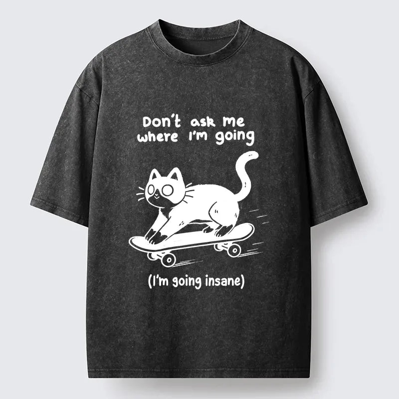 Funny Washed Tee for Daily Wear