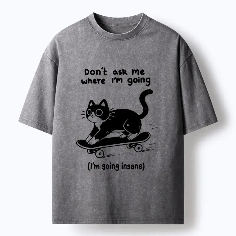 Funny Washed Tee for Daily Wear
