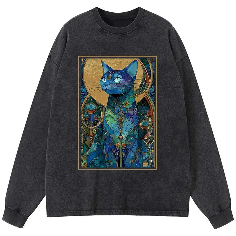 Japanese Cat Lover Long Sleeve T-Shirt
