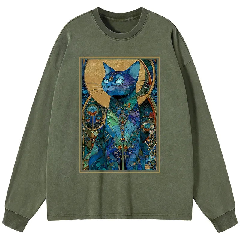 Ukiyo-e Cat T-Shirt for Streetwear Style