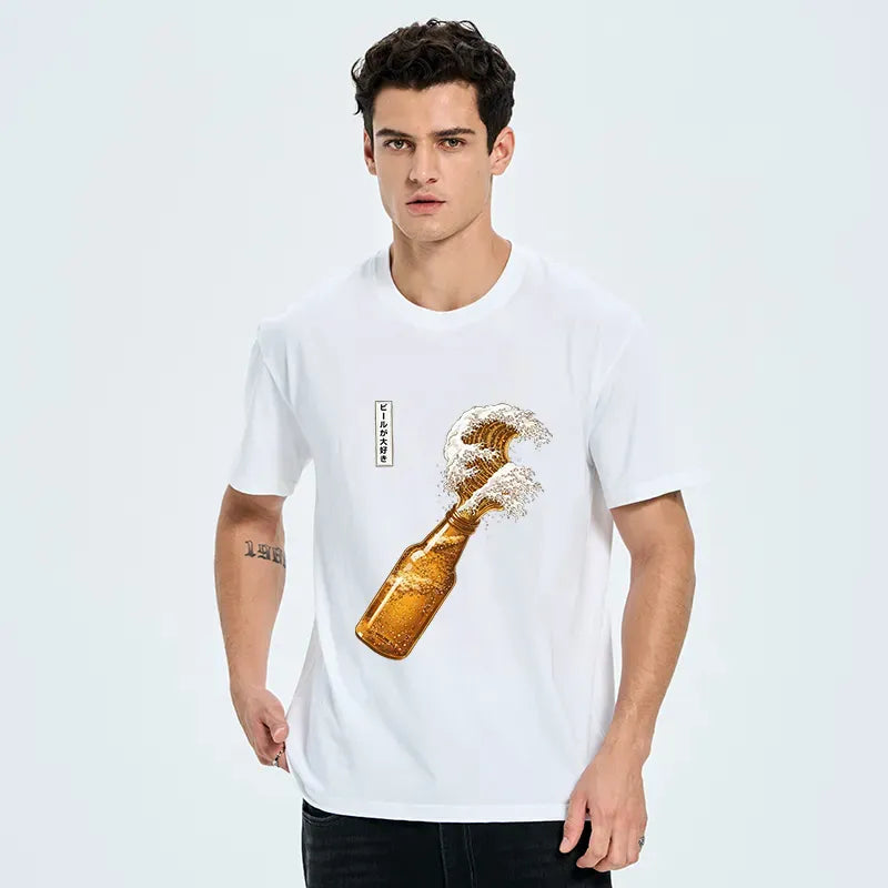 Japanese Vintage Classic T-Shirt for Summer