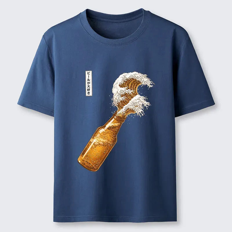 Kyoto-Lion Beer Wave Classic T-Shirt
