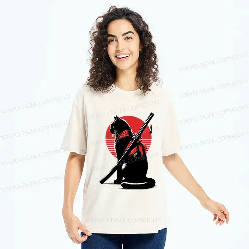 Vintage Japanese Cat Ninja Tee