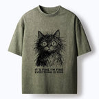 Comfortable Unisex Cat T-Shirt for Daily Wear