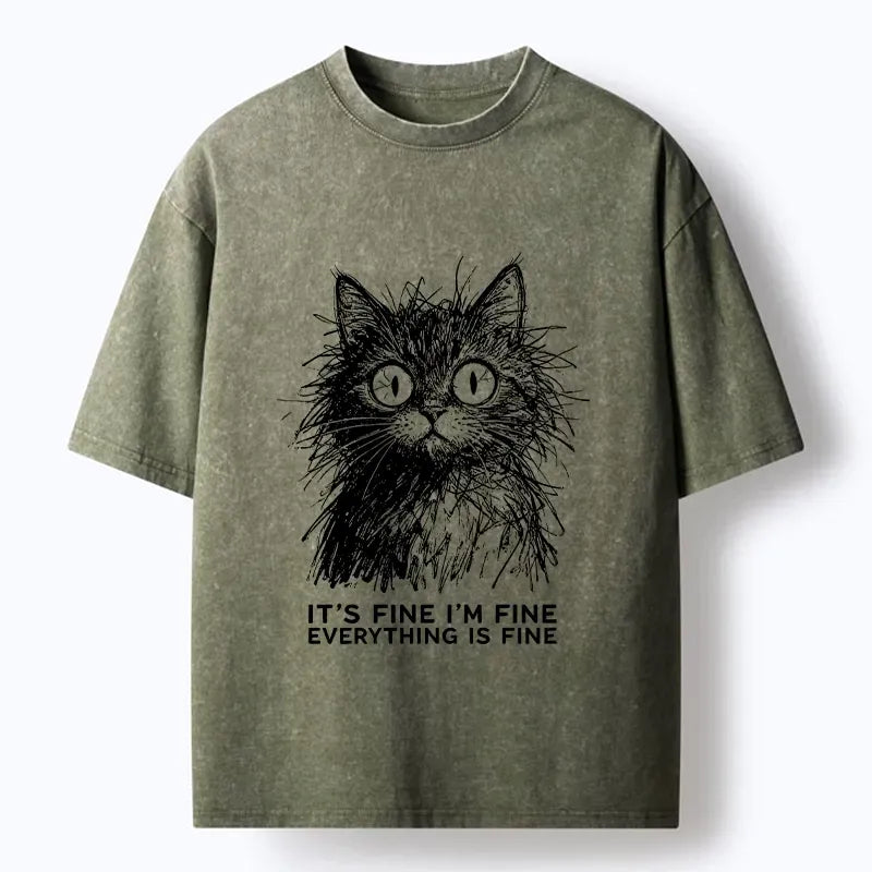 Comfortable Unisex Cat T-Shirt for Daily Wear