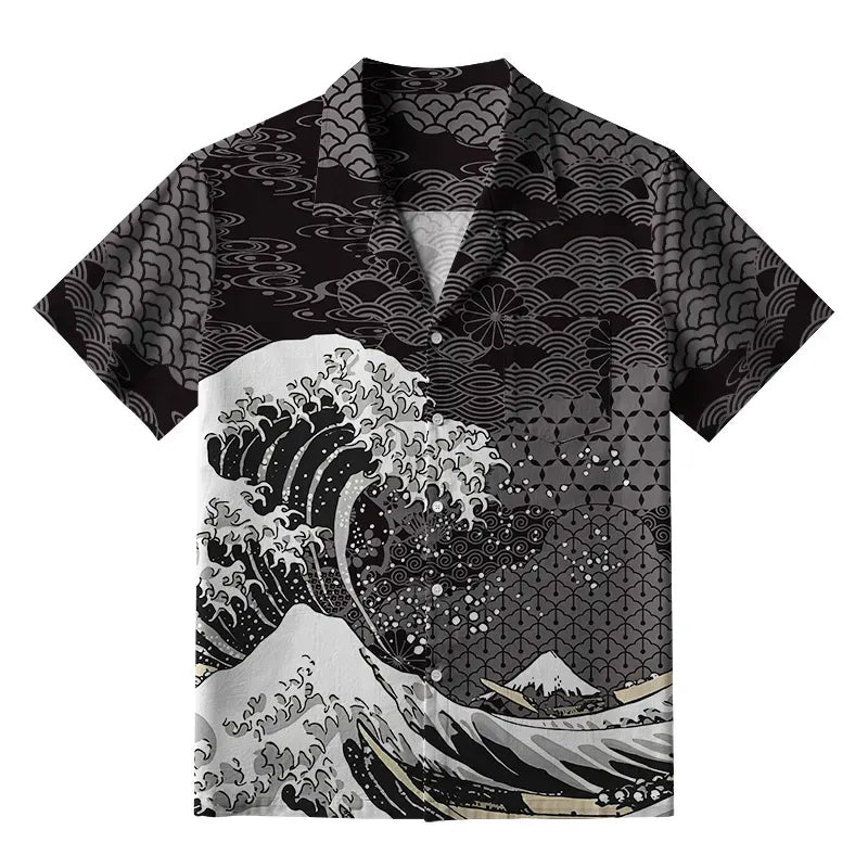 Vintage Ukiyo-e Hawaiian Shirt Gift for Him