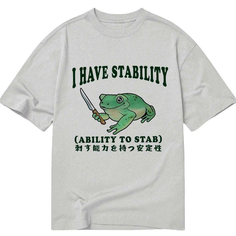 mentally stable assassin frog t shirt