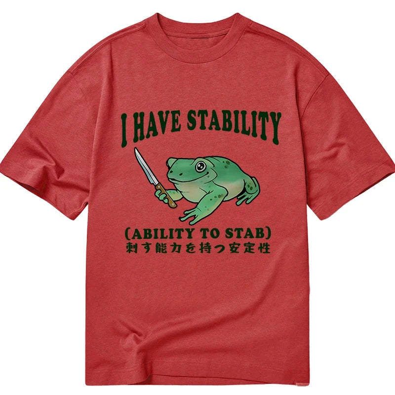 mentally stable assassin frog t shirt