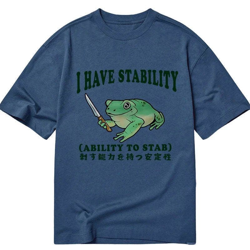 mentally stable assassin frog t shirt