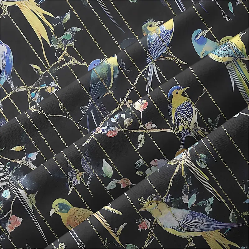 Kyoto-Lion parrots aloha shirt