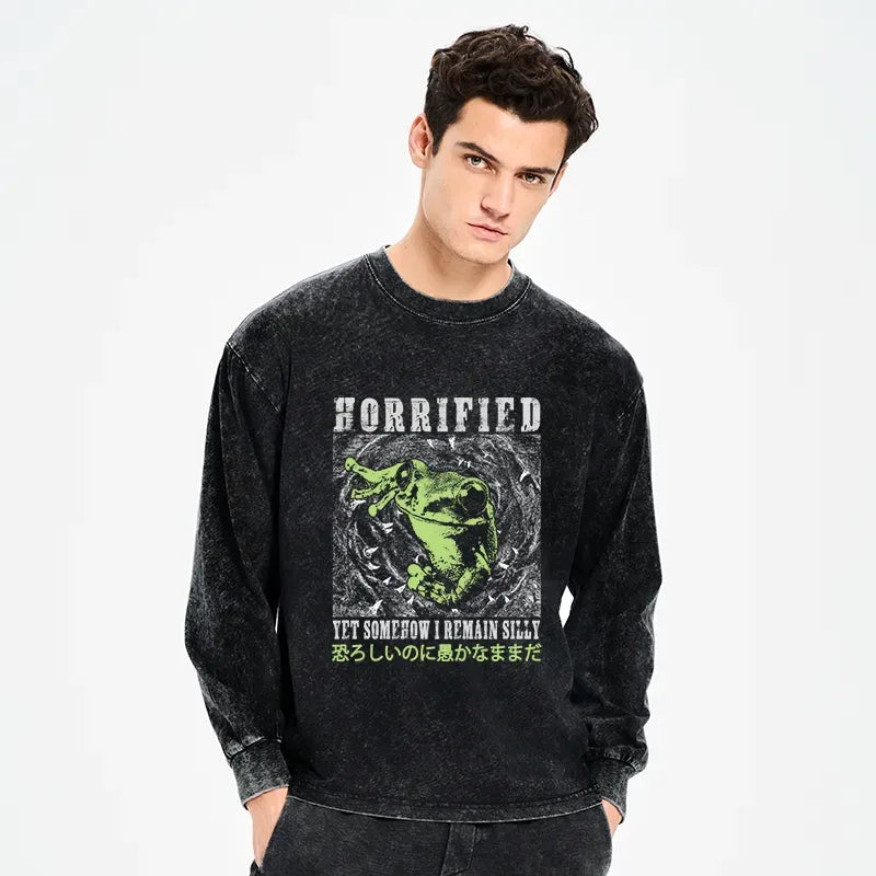 silly frog japanese long sleeve t-shirt
