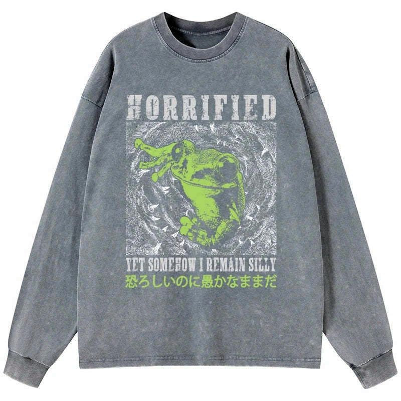 silly frog japanese long sleeve t-shirt