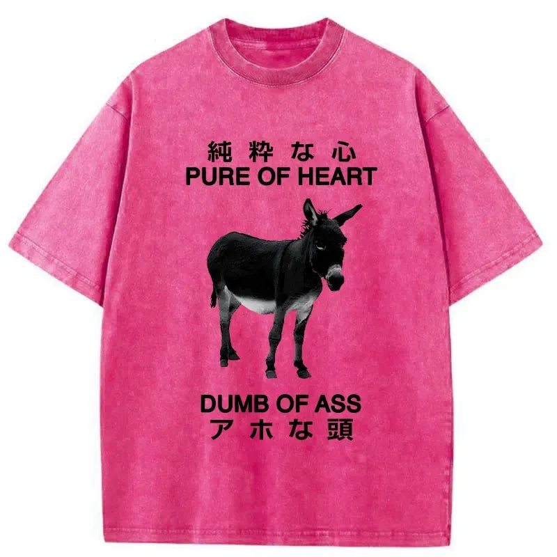 funny japanese washed t-shirt