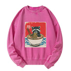 Kyoto Lion Washed Sweatshirt for Streetwear