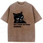 washed cat tee on sale