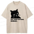 washed cat tee on sale