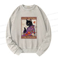 Vintage Cat Coffee Sweatshirt for Lounge