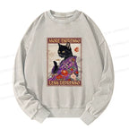 Vintage Cat Coffee Sweatshirt for Lounge