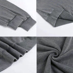 Kyoto-Lion Japanese Cat Drinking Coffee Washed Sweatshirt