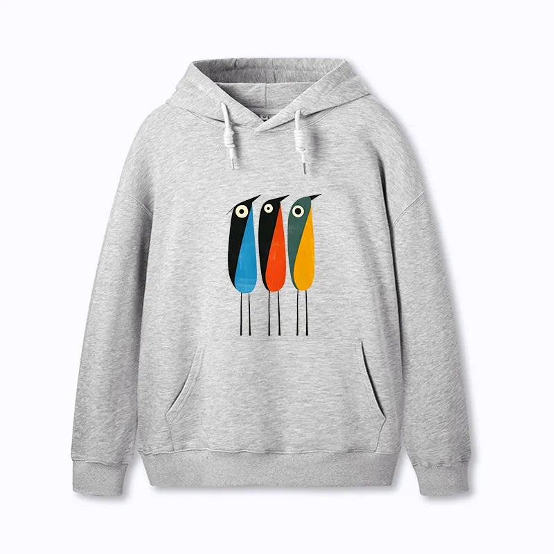 Kyoto-Lion Bold Shape Birds Classic Hoodie
