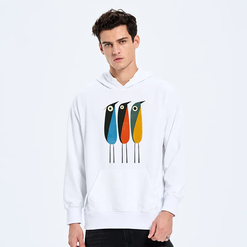 Kyoto-Lion Bold Shape Birds Classic Hoodie