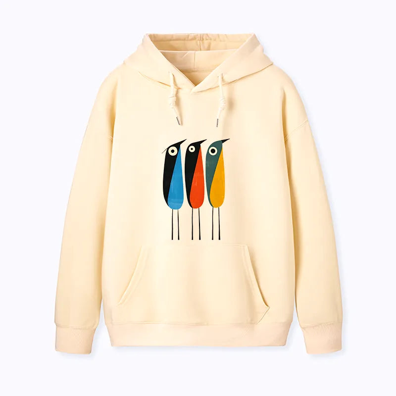 Kyoto-Lion Bold Shape Birds Classic Hoodie