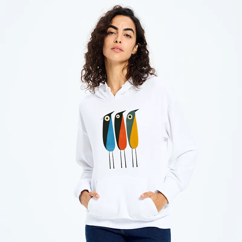 Kyoto-Lion Bold Shape Birds Classic Hoodie