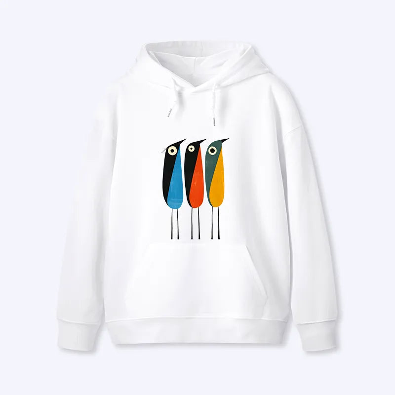 Kyoto-Lion Bold Shape Birds Classic Hoodie