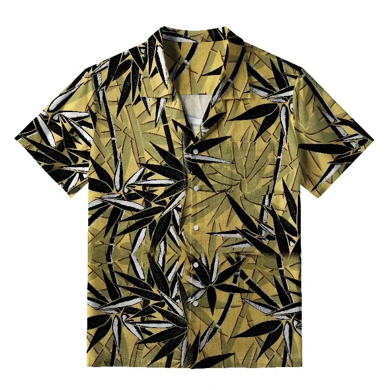 Unisex Cotton Shirt with Japanese Print