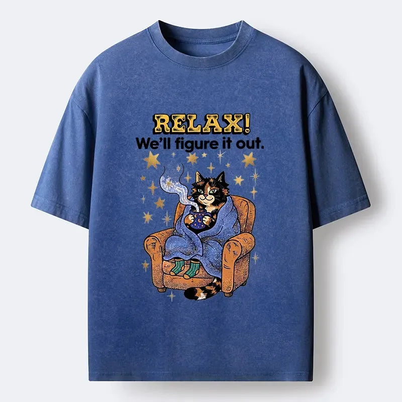 Comfortable unisex cat t-shirt for summer