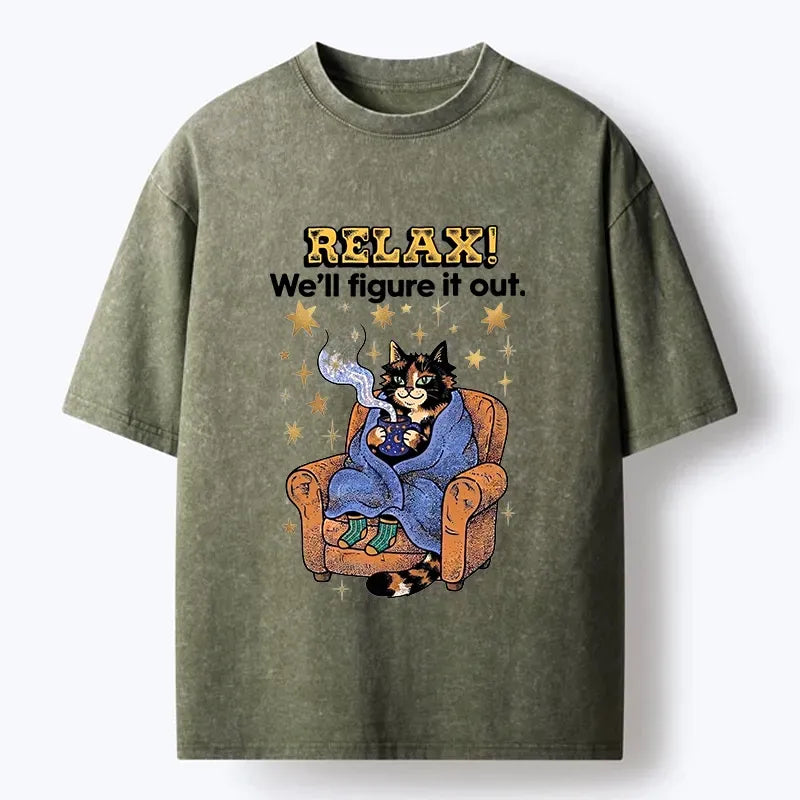Comfortable unisex cat t-shirt for summer