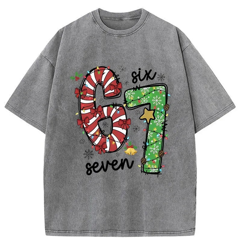 Kyoto-Lion Funny Washed T-Shirt for Daily Wear