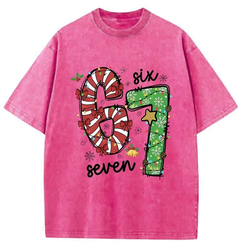 Kyoto-Lion Funny Washed T-Shirt for Daily Wear