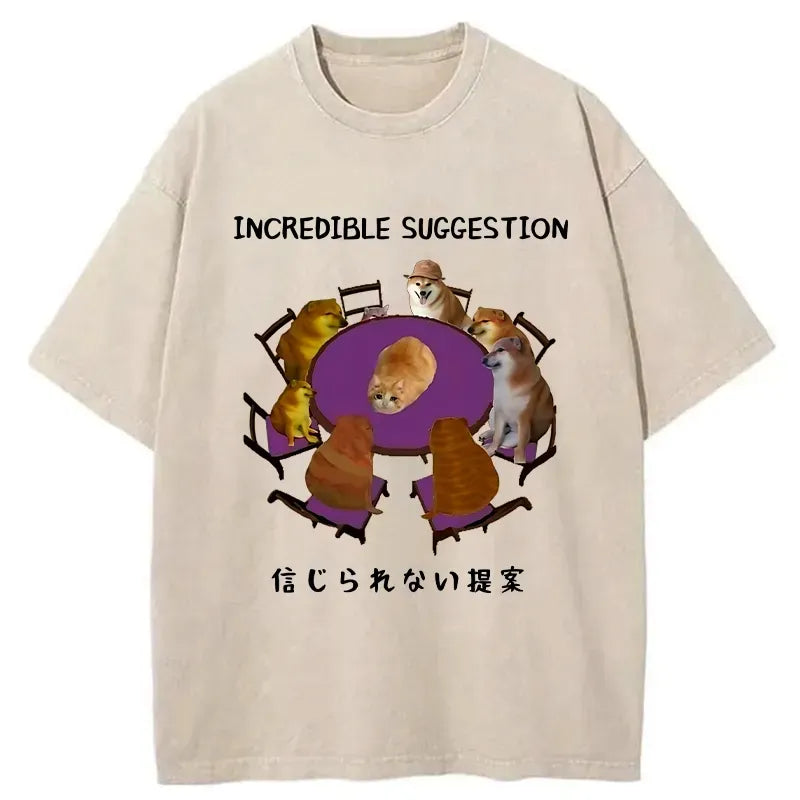 vintage japanese washed t-shirt for daily wear