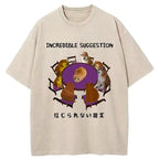 vintage japanese washed t-shirt for daily wear