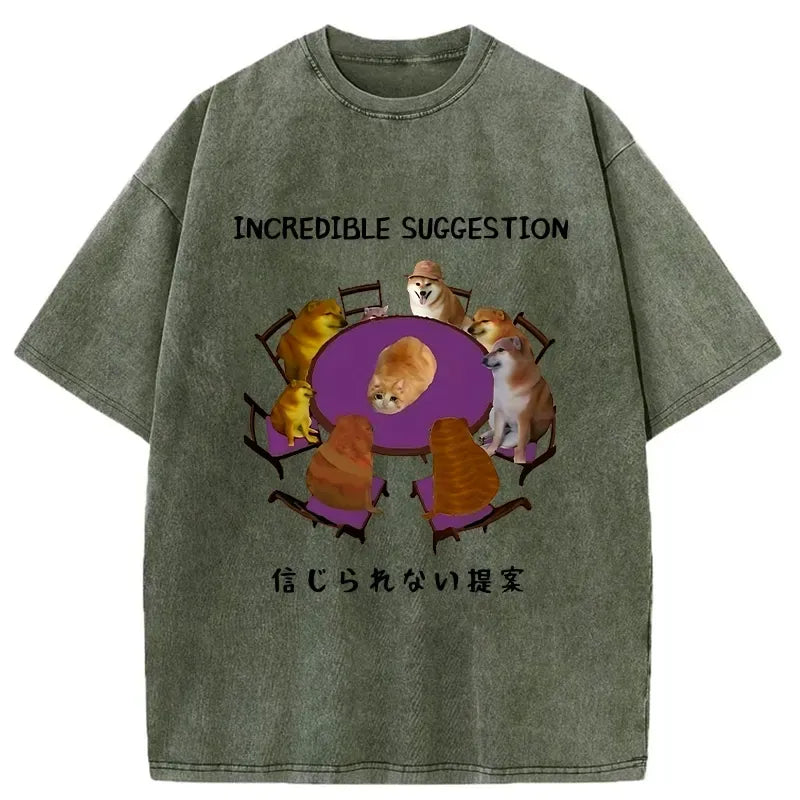 vintage japanese washed t-shirt for daily wear