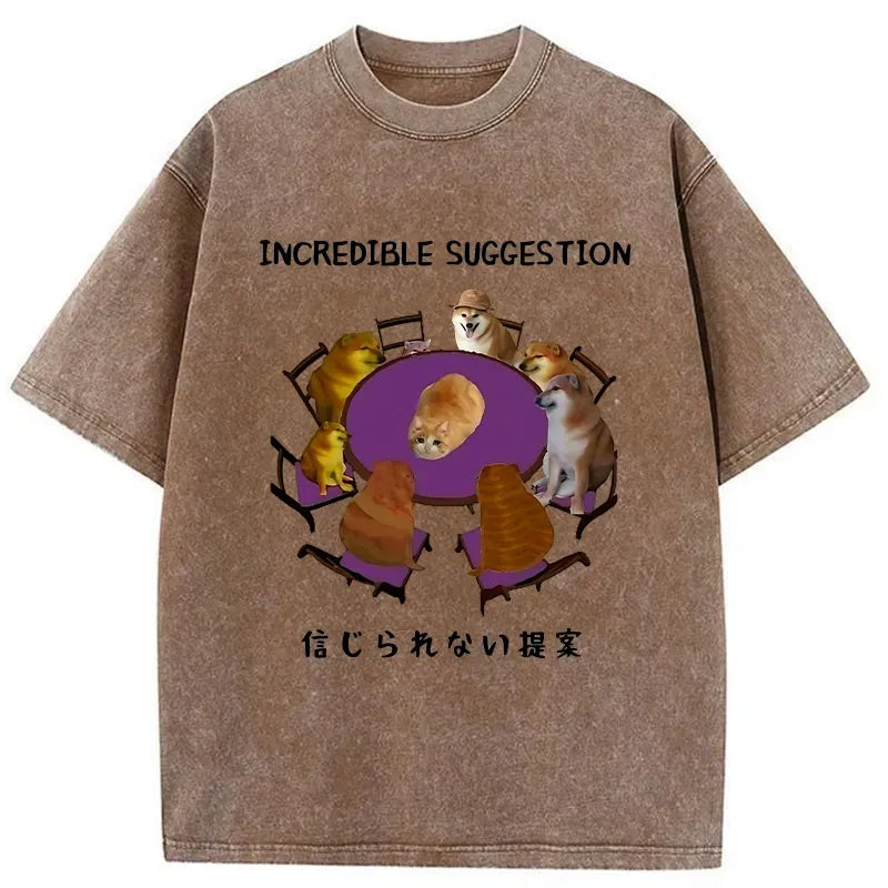 vintage japanese washed t-shirt for daily wear