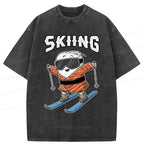 Japanese Sushi Washed T-Shirt for Summer