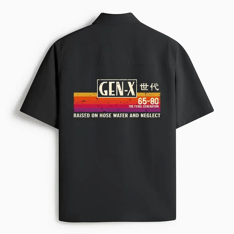 Japanese Retro Work Shirt for Daily Wear