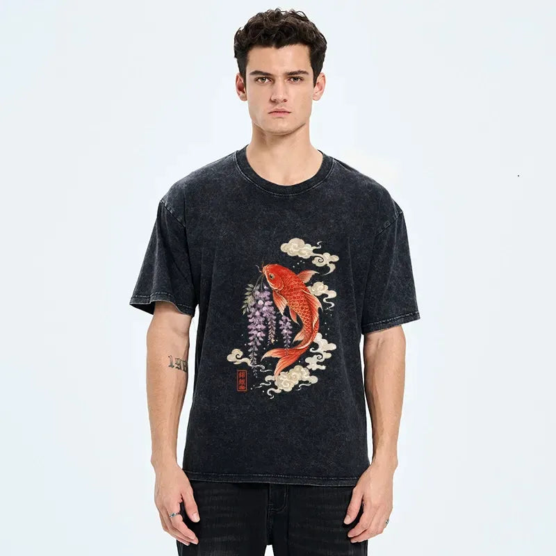 Washed Cotton T-Shirt for Daily Wear