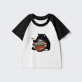kyoto lion fat cat ramen kids t-shirt
