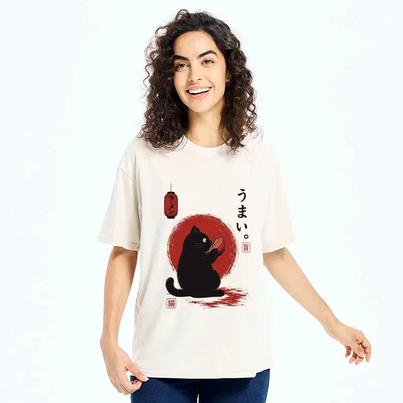 Funny Black Cat Tee with Free Shipping