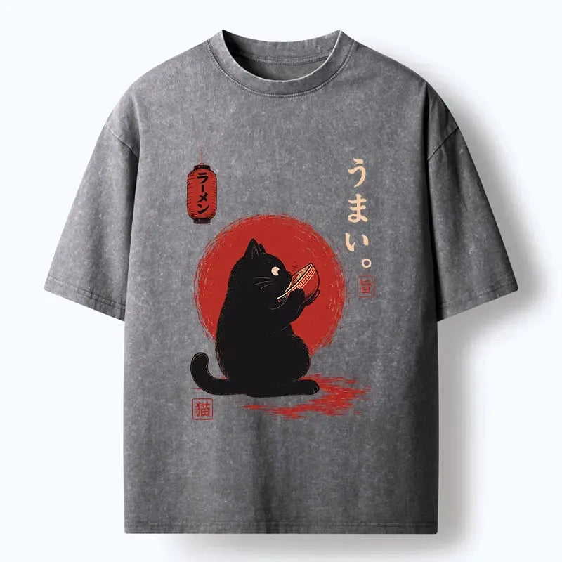 Funny Black Cat Tee with Free Shipping